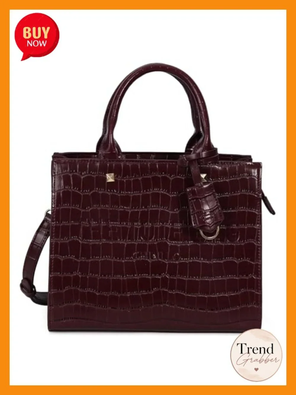 Faux Leather Satchel Purse Women Tote Top Handle Adjustable Strap Handbag